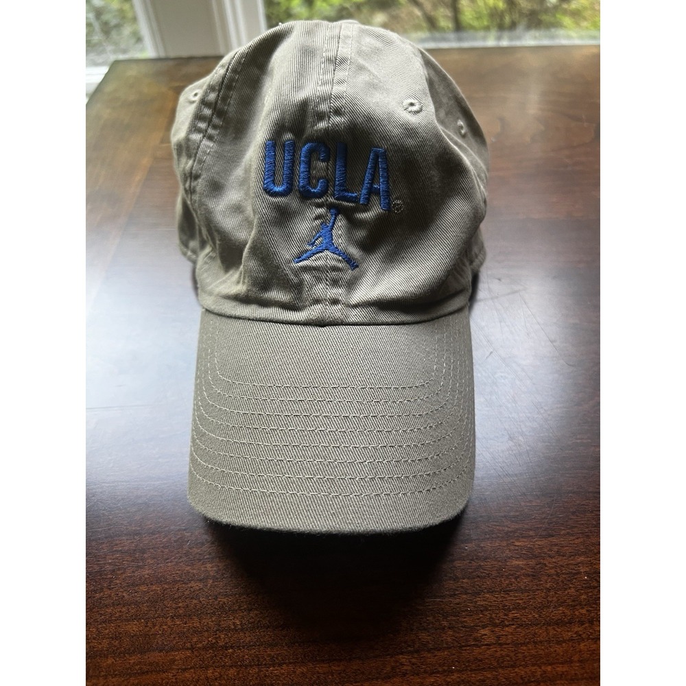 Nike Jordan UCLA Bruins Adjustable Dad Hat Khaki Tan Jumpman Cap